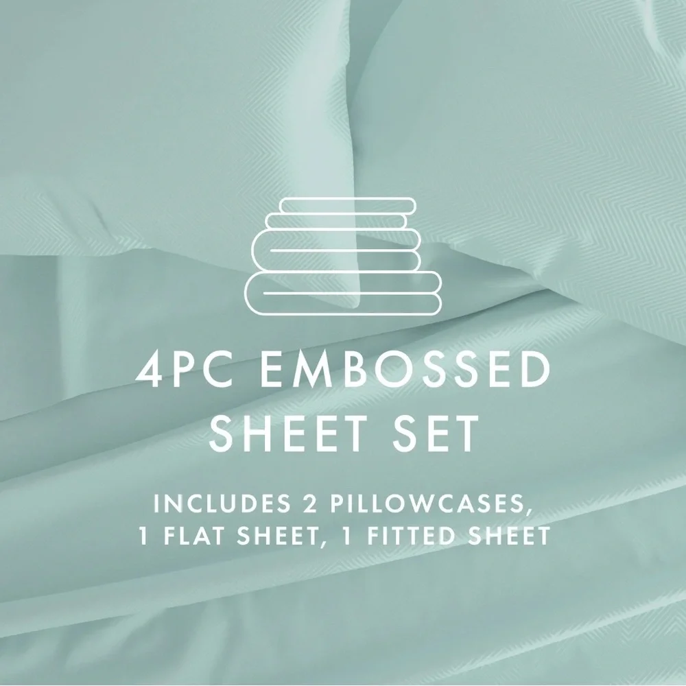 Light Blue Bed Sheet Set - Premium Soft Bedding
